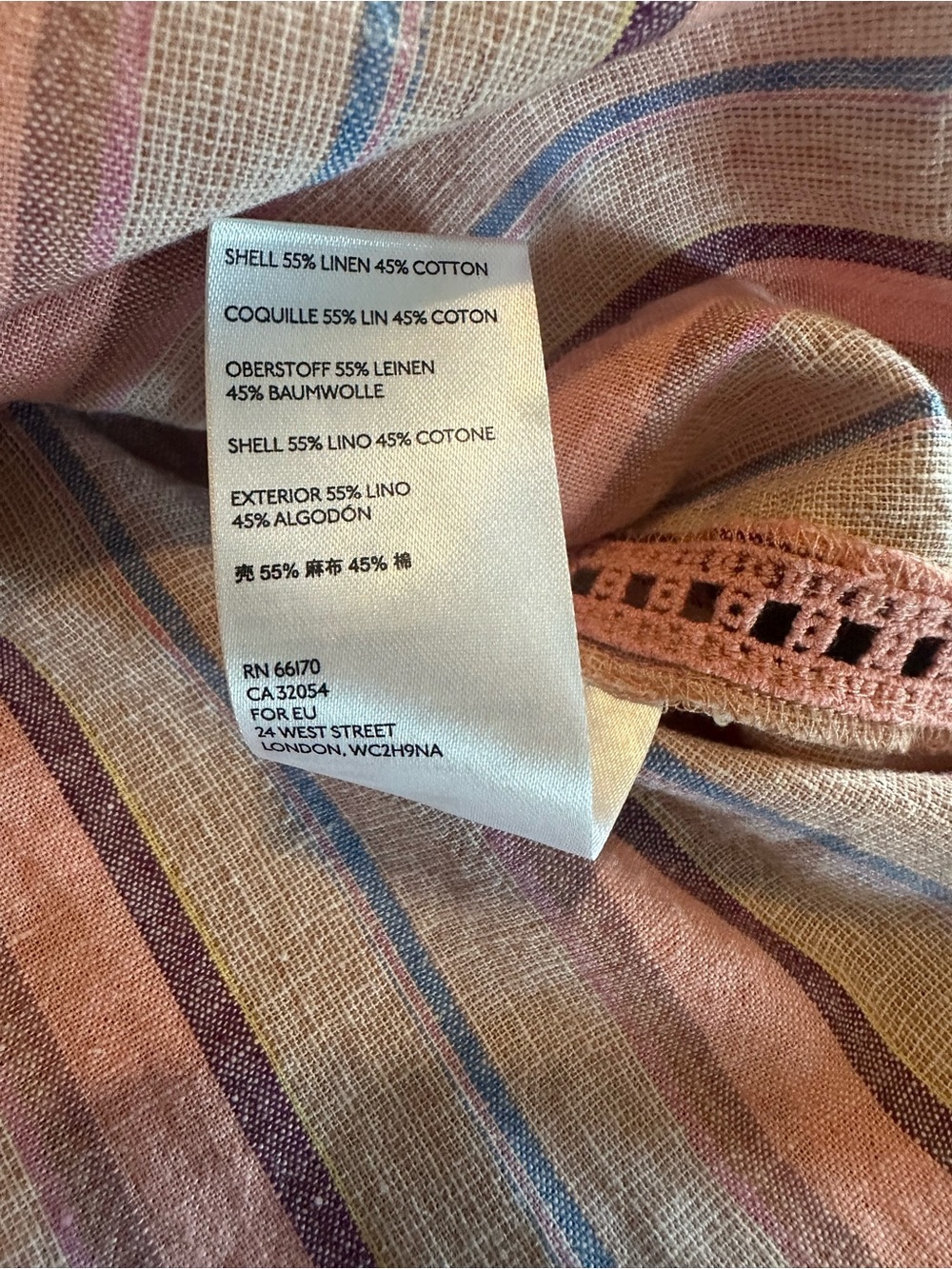 Anthropologie Maeve Lida Linen Blend 1/2 Button Pullover Top - Picture 6 of 6